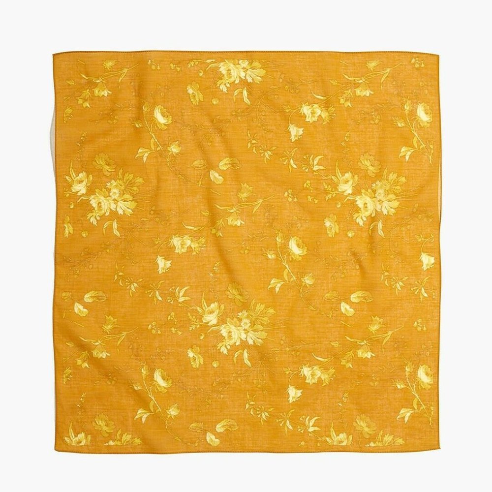 MADEWELL TONAL BOTANICAL PRINT BANDANA -  AMBER